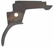 Trigger, rear in the style of John Amos, tempered steel, for #TR-LR-BEDFORD double set triggers